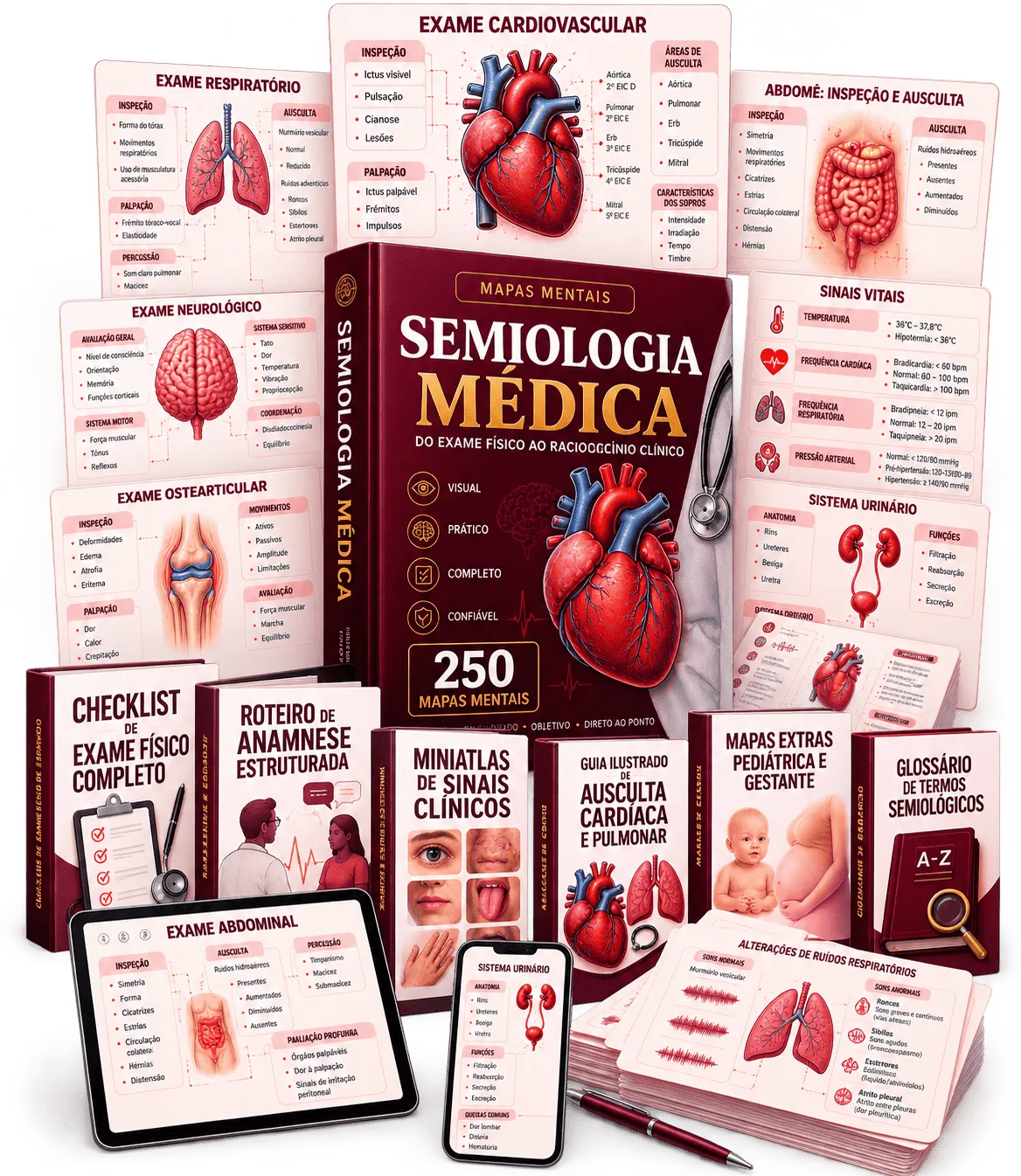 250 Mapas Mentais de Semiologia — MENT Semiologia